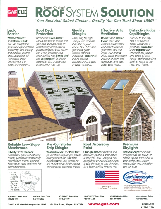 Beckerle Lumber - GAF - Roofing Systems
                                                      
