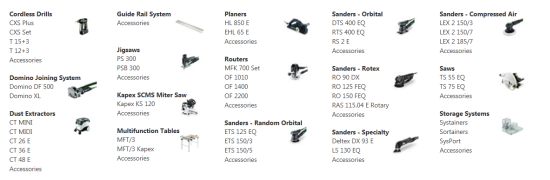 Beckerle - FESTOOL
                                                        available products
                                                      click for info for drills