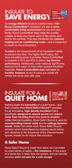 Roxul SAFE-N-SOUND
 
                                                               