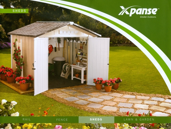Beckerle lumber - Xpanse Outdoor Living - SHED supplier
                                          8x6,8x8,8x10 SHED
                                     PREMIER SERIES

                            STOCKING: 8x8 TAN/WHITE SHED for $1297.00(storSHED8x8)
