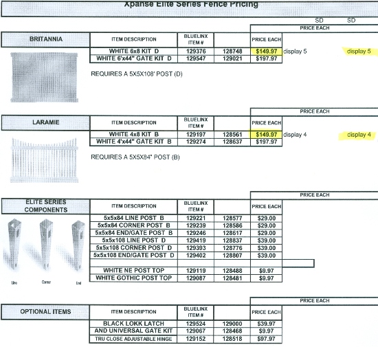 Elite Series Fence Pricing 
Time for A Outdoor Makeover? Beckerle Lumber is your Outdoor Restore Store.
          Elite Series Pricing