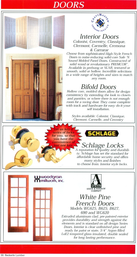 Beckerle Lumber - Doors