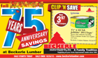 Beckerle lumber COUPON book is out....
                                   Check out pages 1,12,13,24
