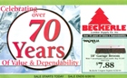 Beckerle lumber COUPON book is out....
                                   Check out pages 1 & 24