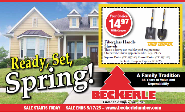 BECKERLE LUMBER ONE SALES
                      