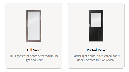 ANDERSEN STORM DOOR OPTIONS