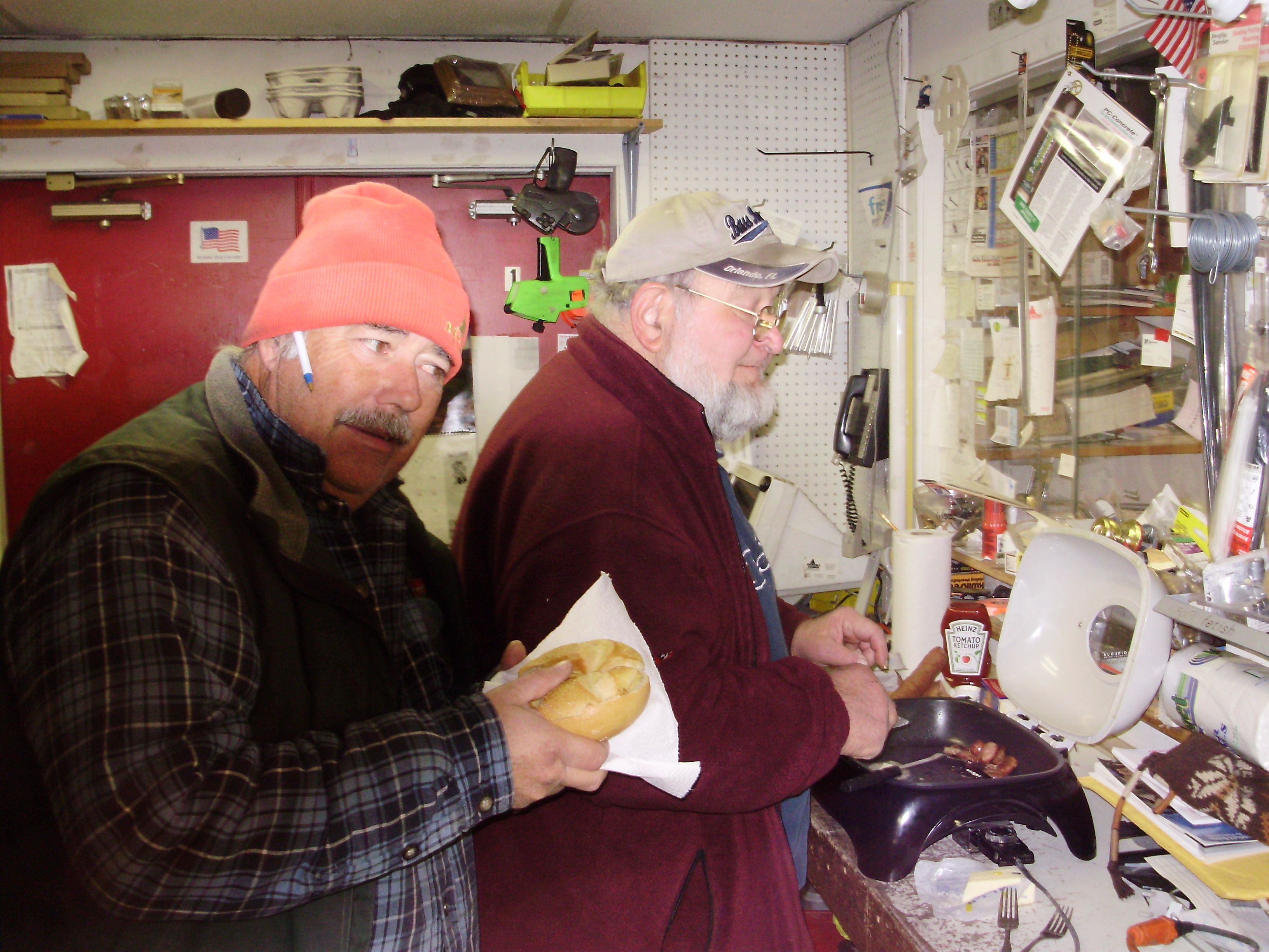 Stephen Melnick cooking Kielbasi @ Beckerle lumber - A 50 year old christmas kielbasi
                                  tradition @ BECKERLE LUMBER dating back before Stephen Melnick- merry christmas
                                  Happy 44.5 years to Steve Melnick